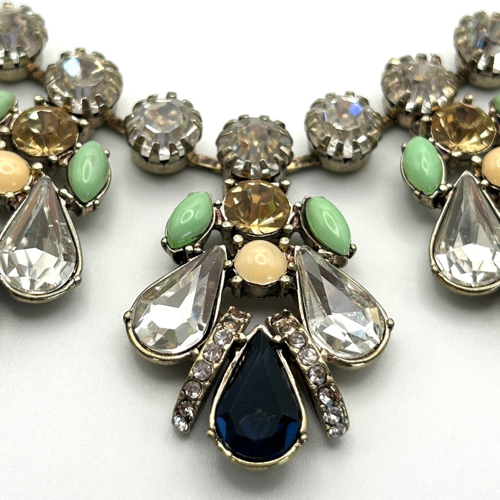 Beautiful Multi Crystal Stone Statement Necklace … - image 2